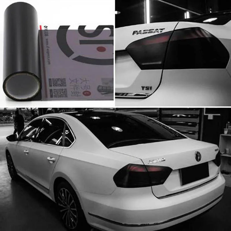 Автомобильная Наклейка 30 см x 100 пленка для фар авто наклейка тинт головы свет