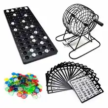 75 шариков-лотерейная машина ничья машина Вечерние игры в бинго счастливые шары игра Loteria/Loterie Juego De Bingo