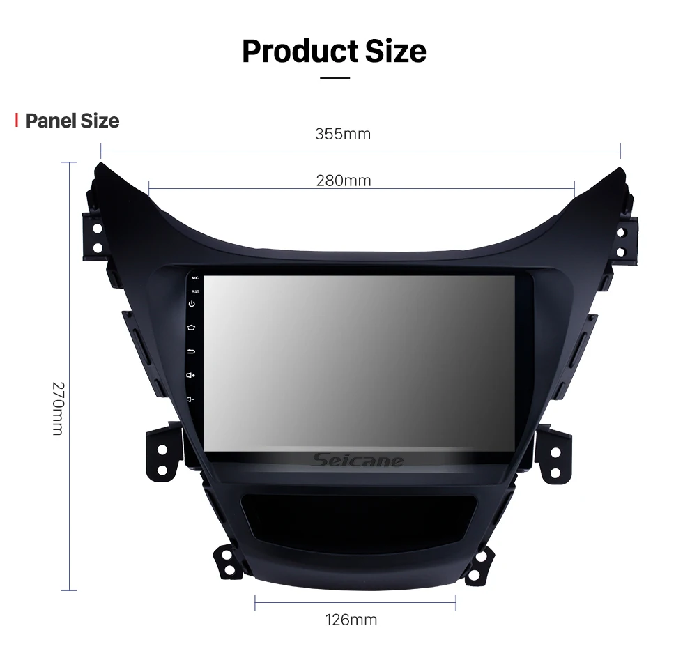 Seicane Android 9,0 автомобильный Радио мультимедийный плеер для 2011 2012 2013 hyundai Elantra поддержка 3g ТВ тюнер DVR 9 дюймов gps навигация