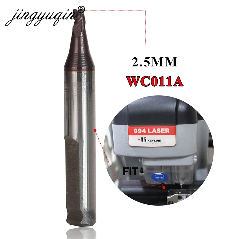 Jingyuqin 2.5Mm-Wc011A Taglierina In Acciaio Al Tungsteno Centro Punte Da Trapano Strumento Per Keyline Laser 994 Tagliatrice Chiave Forniture Fabbro