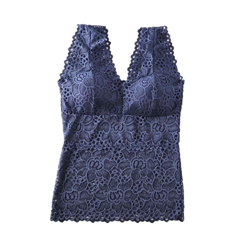 Camisole женское нижнее белье сексуальный кружевной топ бюстгальтер без косточек