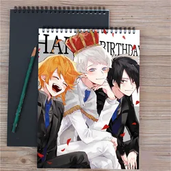 Anime Sketchbook A4 The Promised Neverland Graffiti Drawing Sketch Book Art Student Painting Book Kawaii Office School Supplies