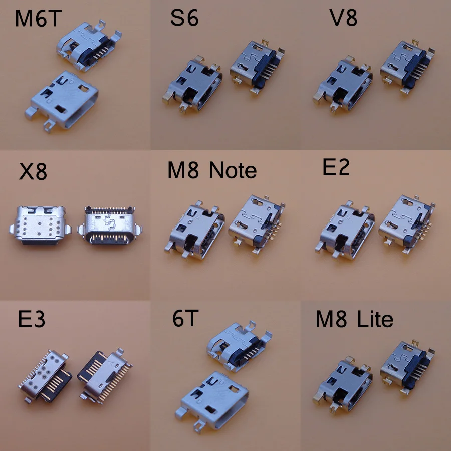 2 шт. разъем mini usb jack для зарядки запасная док станция Meizu 15 Lite M15 S6 M6T X8 V8 16X M8 Note 16 16th