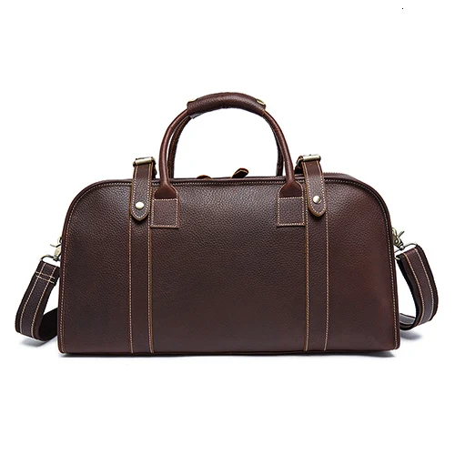 Men's Genuine Leather Travel Bags Hand Luggage Men Suitcases Traveling Bag For Leather Duffle Big Bag Crocodile Bolso De Viaje - Цвет: Coffee