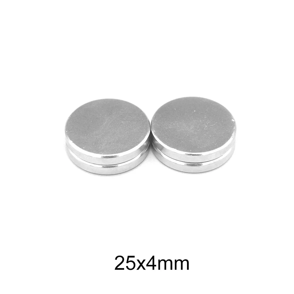 2/5/10/15/20/30PCS 25x4 mm Disc Powerful Strong Magnetic Magnets N35 Round  Permanent Magnet 25x4mm Rare Earth Magnet 25*4 mm