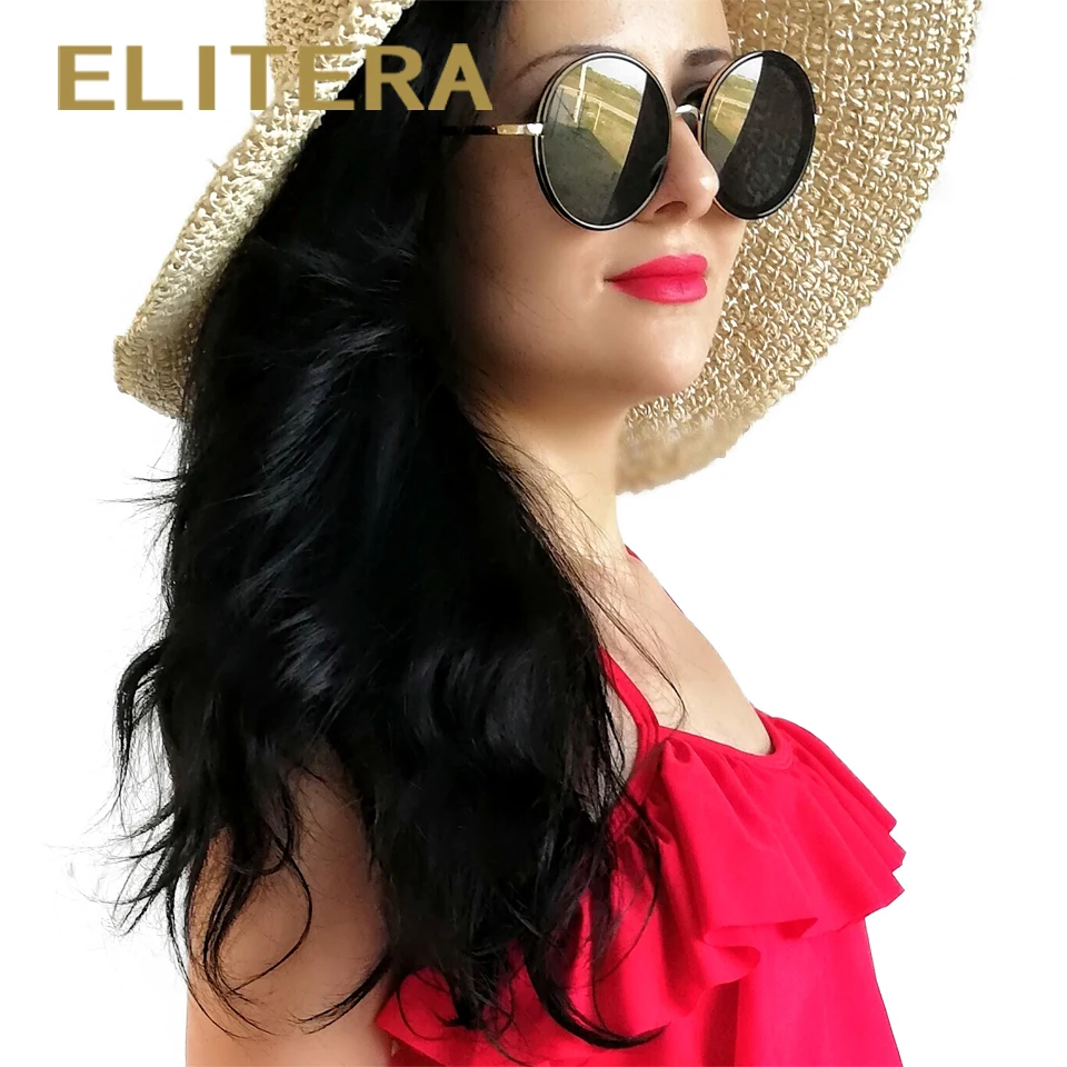 Круглые Солнцезащитные очки ELITERA женские летние модные в оправе из