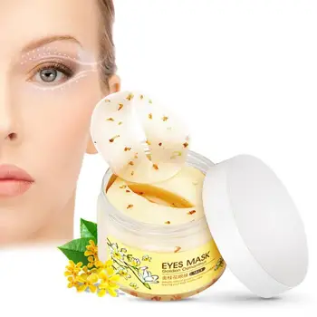 

LAIKOU Gold Osmanthus Eye Patches Mask Collagen Gel Protein Sleep Patche Remover Dark Circle Eye Bag Eye care 80Pcs/Box Hot Sale
