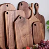 chopping boards Solid wood cutting board black walnut pizza board whole wood steak bread board cutting vegetables fruit ► Photo 1/5