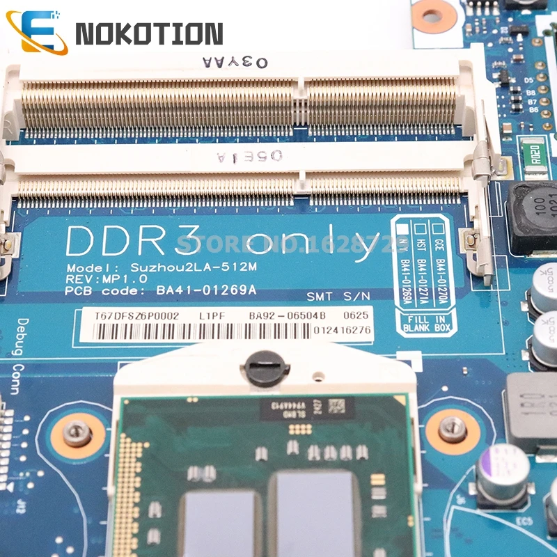 NOKOTION BA92-06504B BA92-06504A BA41-01269A для samsung R440 NP-R440 Материнская плата ноутбука HM55 BA41-01270A HD 4500 ddr3 Процессор