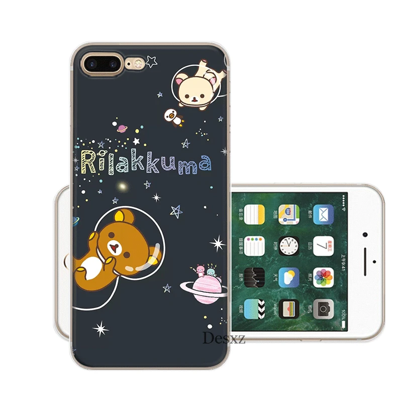 Чехол для мобильного телефона iPhone 11 Pro X XR XS Max 5 5S SE 6 6S 7 8 Plus жесткий чехол Rilakkuma - Цвет: H4