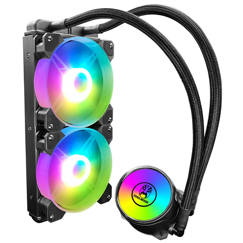 Kllisre кулер для процессора с водяным охлаждением RGB ARGB PWM 4PIN вентилятор Intel LGA 1200