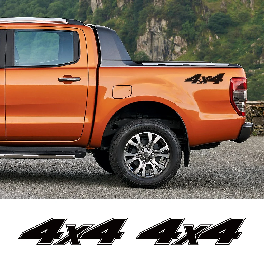 

4X4 Car Sticker for Ford Ranger Raptor Pickup Isuzu Dmax Nissan NAVARA Toyota Hilux Tail Decorative Stickers Auto Tuning Decor