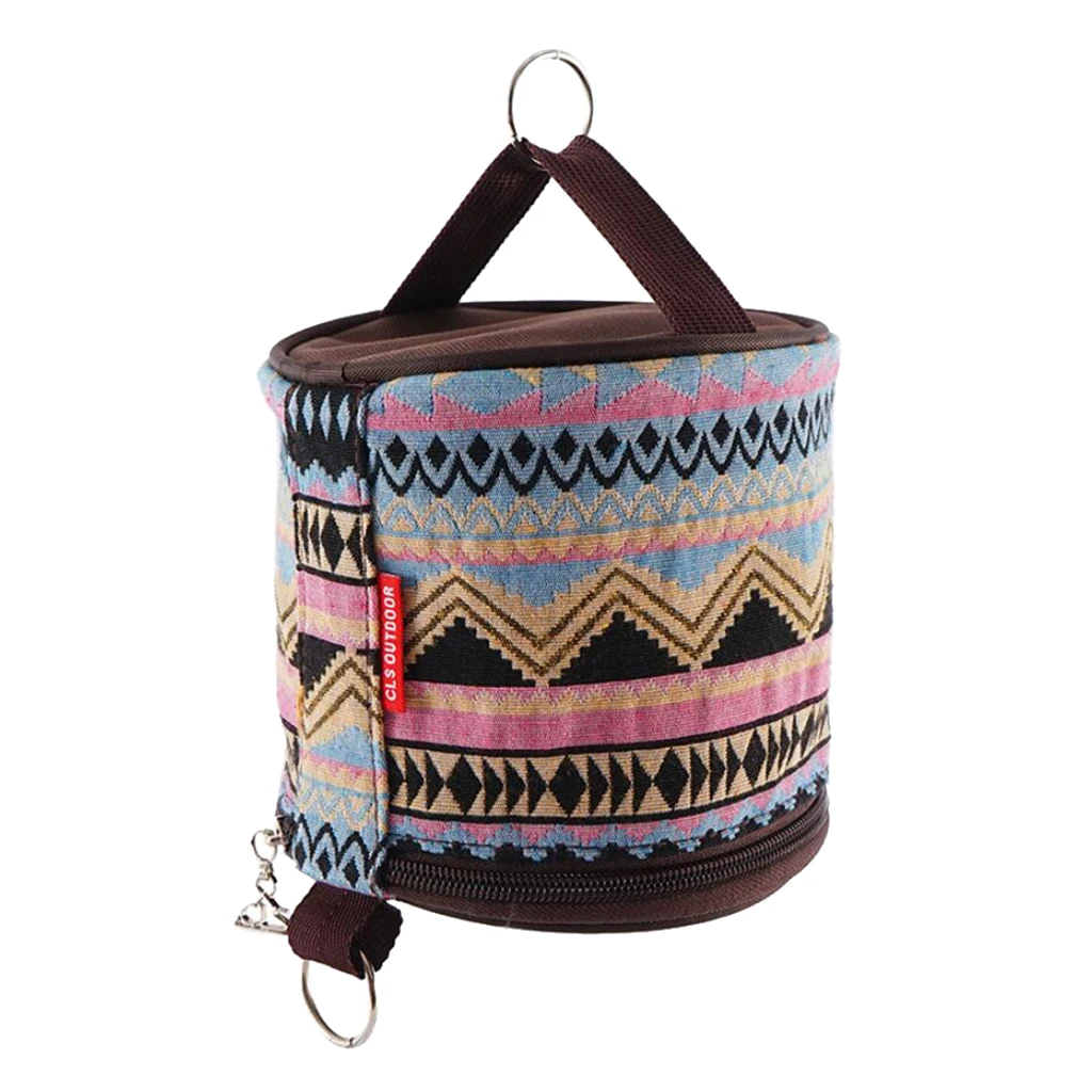 Portable Roll Tissue Case Toilet Roll Paper Storage Holder for Camping Hiking Tent