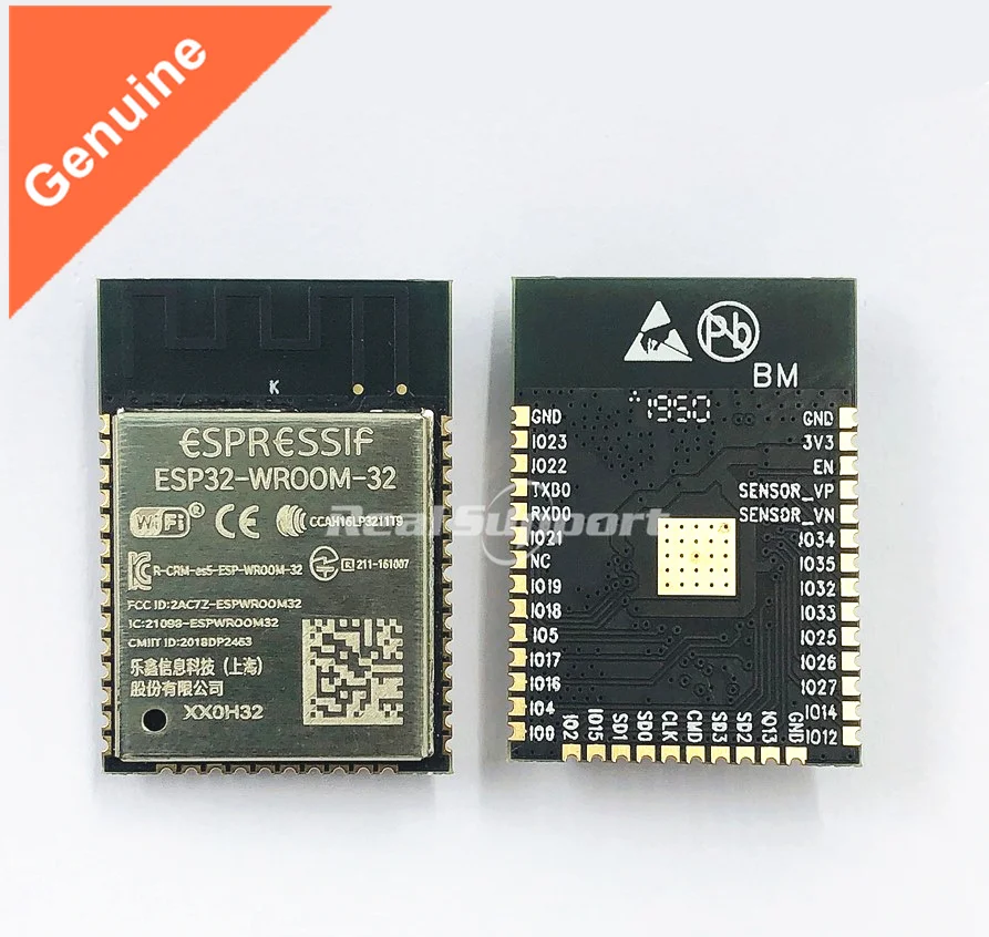 US $120.00 50PCS ESP32WROOM32 WiFiBluetooth 42 Dual Core CPU MCU Low Power Bluetooth based on ESP32 chip 32Mbit flash Standard