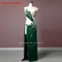 Костюм для танца живота женский костюм сексуальная сумка Хип платье костюм высокого класса Профессиональный индивидуальный заказ
