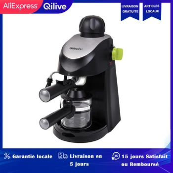 

Qilive Coffee Maker Steam Espresso Machine Automatic Coffee Machine 3.5 Bar Espresso with Automatic Milk Frother Pressure Coffee