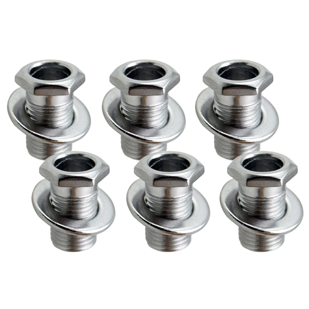  Iron Tuning Peg Tuner 6x Bushing+6x Washer Set For Wood Acoustic Guitar Tuner Electric Guitar Accessory 
