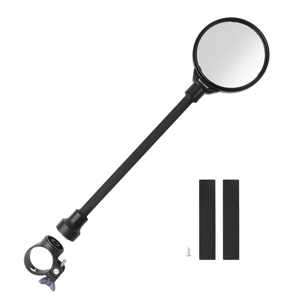 Bicycle Adjustable Handlebar Convex Rear View Mirrors Bike Rearview Mirror afbeelding