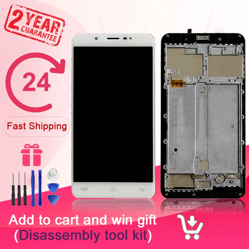 ЖК дисплей 5 дюйма Для Doogee F7 + Сенсорная панель экрана для замены в сборе не