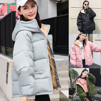 

Autumn Winter Jacket Women Coat Fashion Female Stand Winter Jacket Women Parka Warm Casual Plus Size Overcoat Jacket Warm Coat