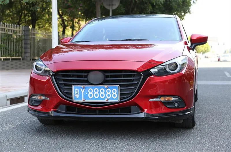 CEYUSOT для автомобиля решетка отделка полосы Mazda 3 передний бампер полный звезда Гонки Грили крышка отделка Мазда 3 Аксессуары гриль M3