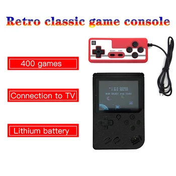 

Video Game Console 8 Bit Retro Mini Pocket Handheld Game Player Built-in 400 Classic Games Best Gift for Child Nostalgic Player