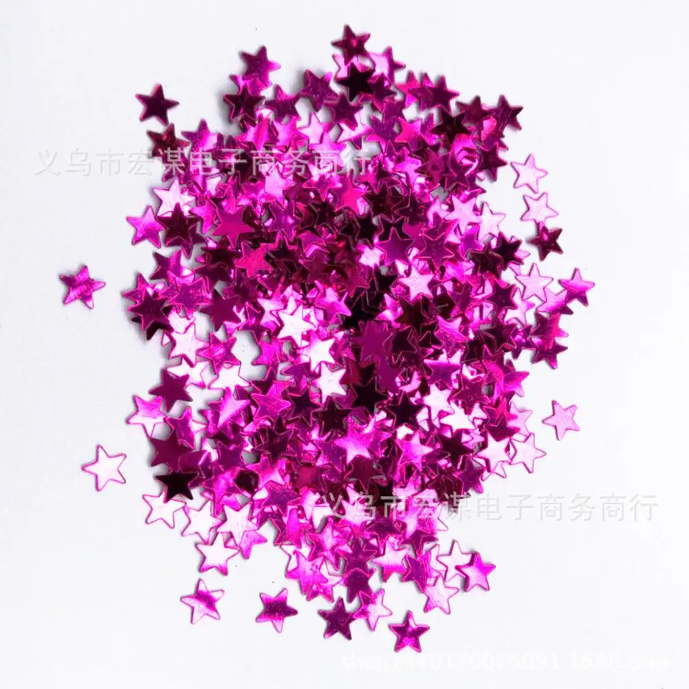 6 Stars/Laser sequins/Christmas/15 grams Sequins PVC Flat for DIY Card Making Craft Color Collection - Цвет: 6