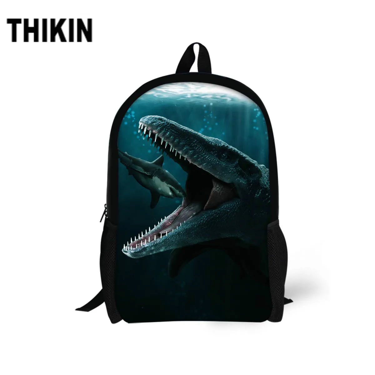 ThiKin 3D Mosasaurus динозавр шаблон школьные сумки для подростков мальчиков крутые модные детские школьные сумки студентов Mochilas