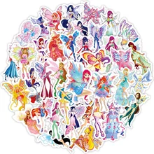 

10/30/50PCS Cartoon Butterfly Fairy Personality Graffiti Waterproof Sticker Suitcase NotebookWaterCupHelmetRefrigeratorWholesale
