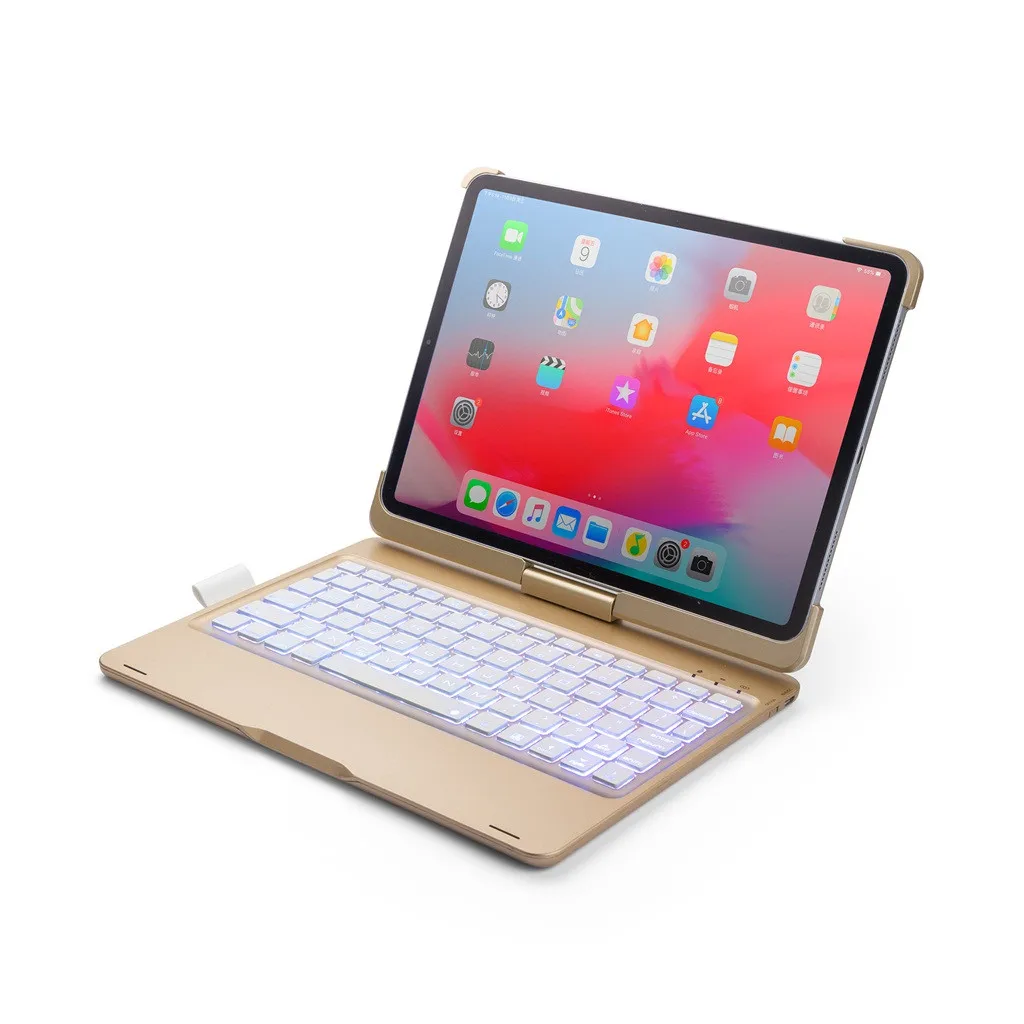 Для iPad Pro 11 чехол 360 градусов флип Беспроводной Bluetooth Подсветка чехол для клавиатуры