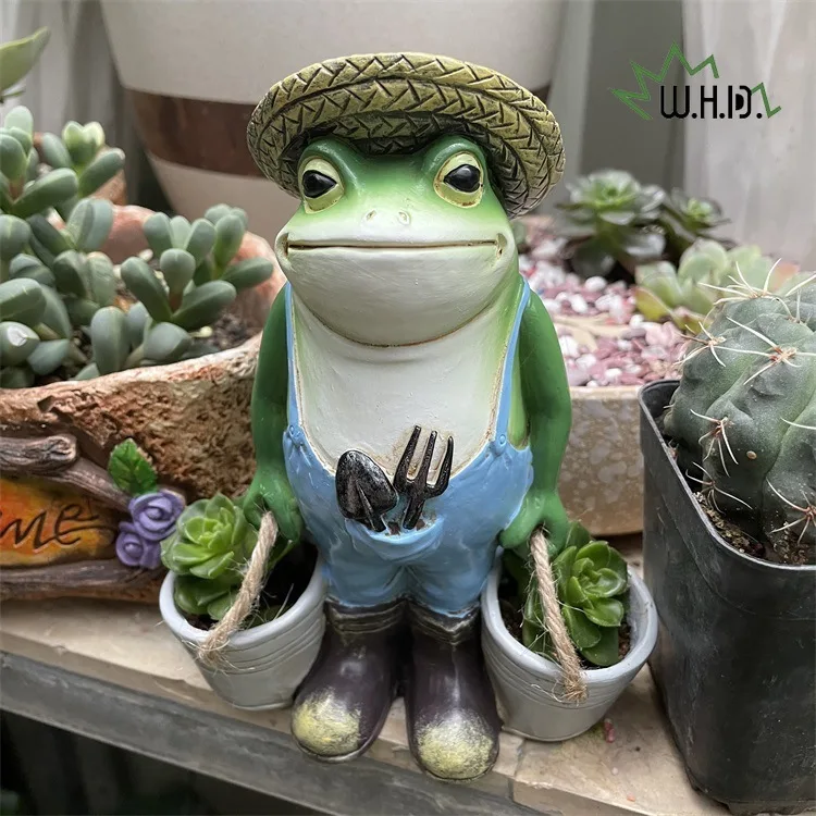 

Frog Garden Statues Adorable Resin Lawn Ornaments Garden Sculptures Animal Figurines for Outdoor Patio Yard Decorations