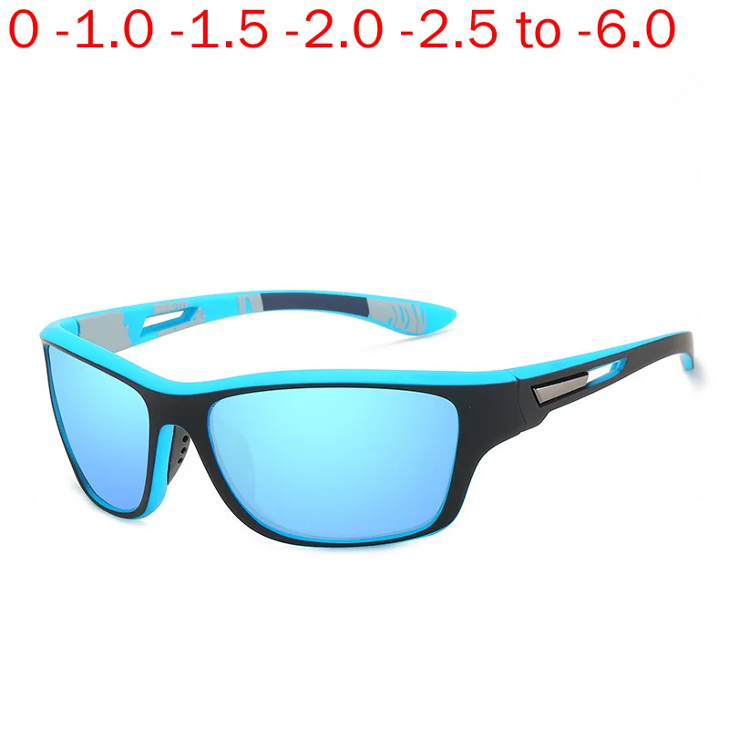  - Prescription Sports Sunglasses Men Polarized Optical Myopia Sun Glasses For Men Square Eyewear Male Blue Driving Sungalsses NX