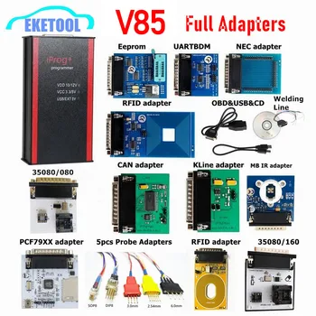 iPROG+ Iprog Pro Programmer V85 Support 2019 Year 3in1 IMMO + Mileage Correction + Airbag Reset Replace Carprog/Digiprog/Tango