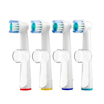 

4pcs Toothbrush Heads for Oral B Electric Toothbrush with 4pcs Replacement Toothbrush Head Protection Covers for Oral B SB-17A