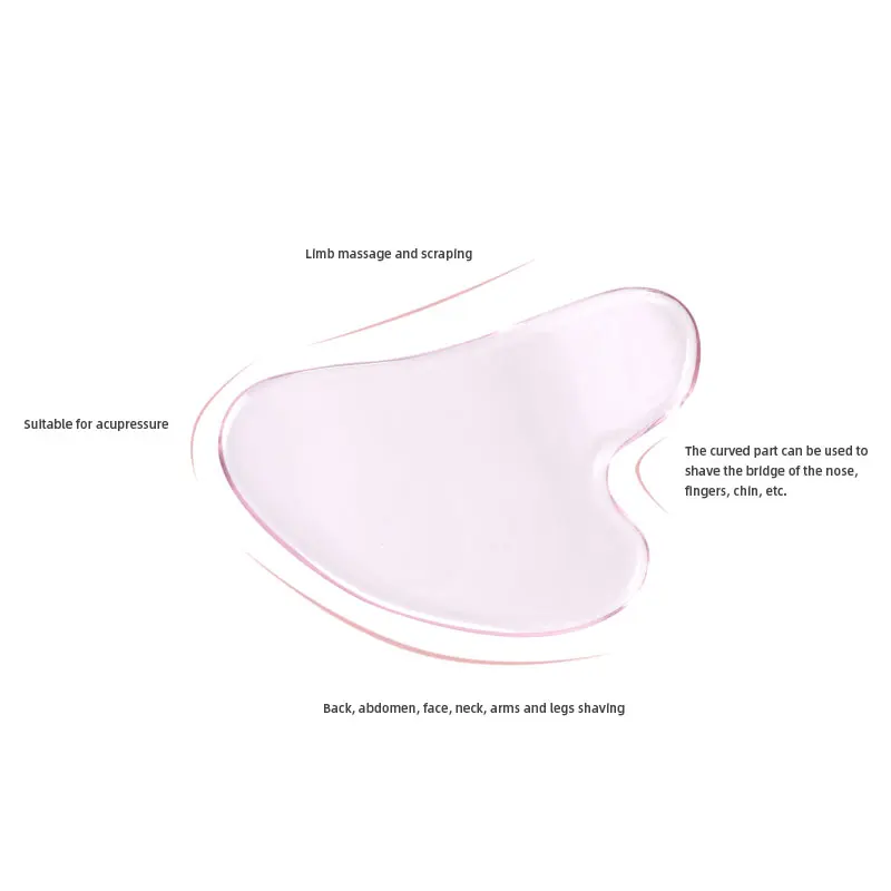 Natural Massage Jade Roller Gua Sha Stone Board Rose Quartz Guasha Plate Massager Scrapers Tools For Face Eyes Neck Back Body