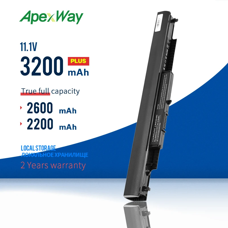 Аккумулятор Apexway для ноутбука HP 2200 мач 14 8 в 14-ac0XX HS03 15-ac0XX HS04 240 807956-001 ноутбуков пк -001