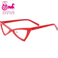 2019 модные женские очки с кошачьими глазами треугольные оправы 19110 женские очки 54-21-145 очки для чтения близорукости очки для очков