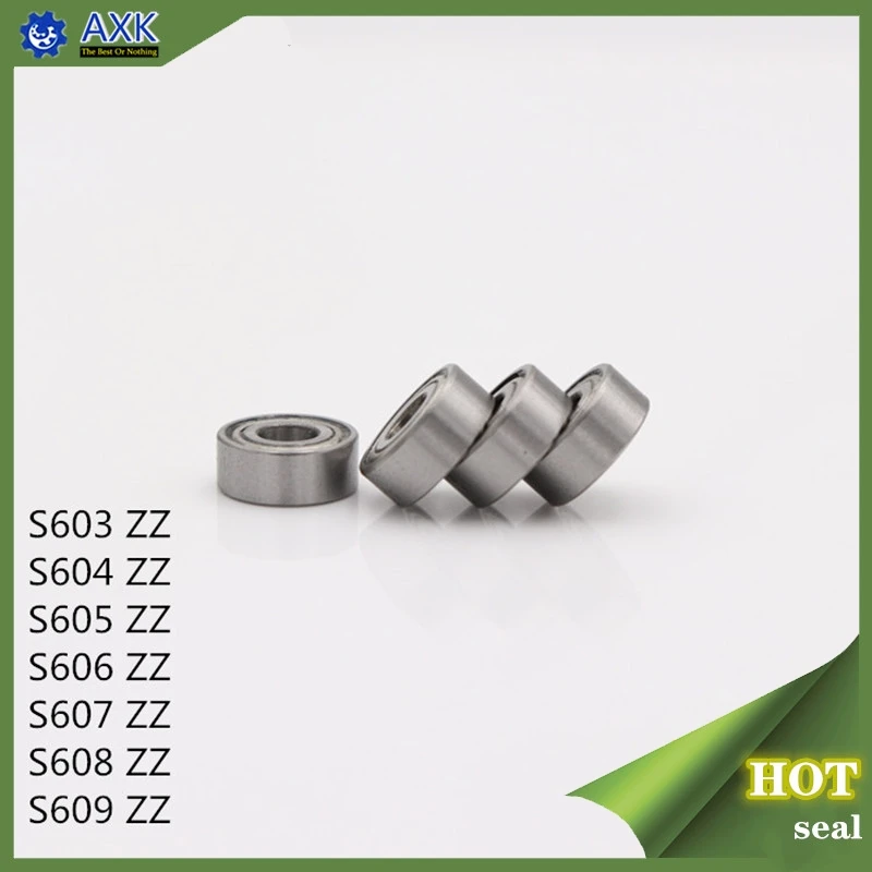 S603ZZ S604ZZ S605ZZ S606ZZ S607ZZ S608 S609ZZ подшипник 7*19*6 мм (10 шт.) ABEC 1 440C роликовые нержавеющие SteelZ