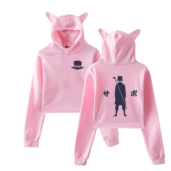 

One Piece Cat Ear Hoodies Women New Sale Quality Ouewear Sweatshirt Pullovers One Piece Lovely Team Korean Hoodies Casual Tops