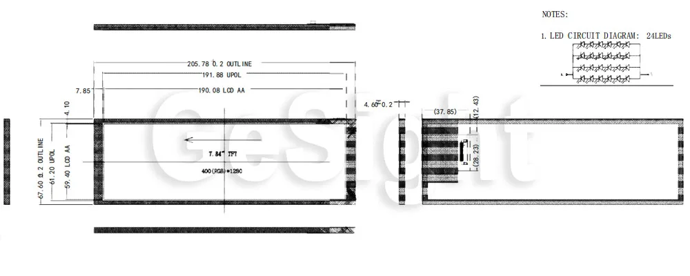 Painéis e LCDs p/ tablet