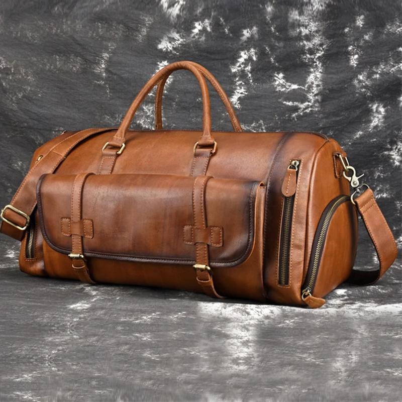 MAHEU Vintage Reistas Voor 17 Inch Laptop Licht Gewicht Grote Lederen Handtas Voor Zakelijke Tour Mannen Mannelijke Lederen Bagage tas MAHEU Vintage Reistas Voor 17 Inch Laptop Licht Gewicht Grote Lederen Handtas Voor Zakelijke Tour Mannen Mannelijke Lederen Bagage tas