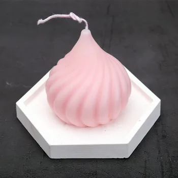 

Spiral Candle Mold Silicone Candle Molds for DIY Handmade Candle Making 5 Cavities Multifuctional Silicone Resin Wax Mould