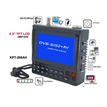 

KPT-268AH DVB-S2 Satfinder Full HD Digital Satellite TV Receiver Finder Meter MPEG-4 Modulator DVB-S Sat Finder VS KPT 356H