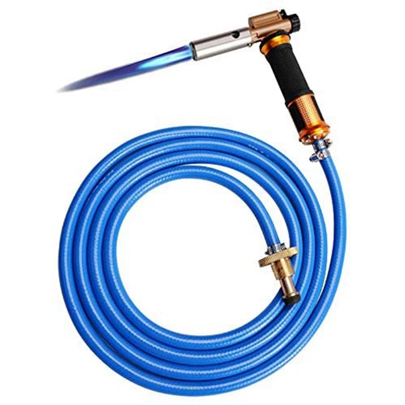 

Electronic Ignition Liquefied Gas Torch Kit with Piping for Baking Brazing Brazing Heating Lighting