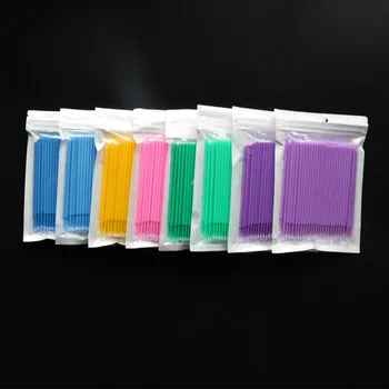 

100PCS Tattoo Cotton Swab Lint Brush Microblading Micro Brushes Applicator Tattoo Accessories For Makeup