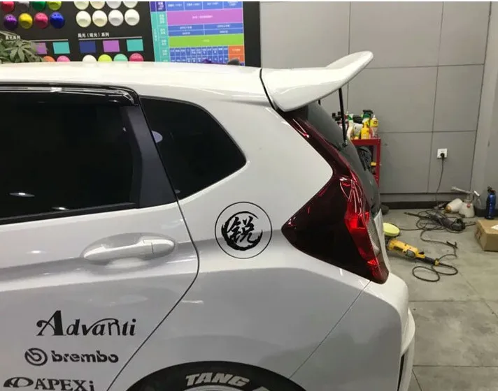 Для Honda Jazz Fit спойлер хэтчбек JDM gk5 стиль Высокое качество ABS Материал заднее крыло автомобиля праймер цвет задний спойлер
