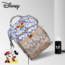 Дисней предварительно дизайн камуфляж сетки Пеленки сумки USB бутылка изоляции уход за ребенком/подгузник материнства мешок радуга Минни Микки голова