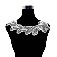 Вышивка шеи воротник diy Ложные воротнички Водорастворимая москитная сетка Женская бутоньерка трехмерные кружевные аксессуары