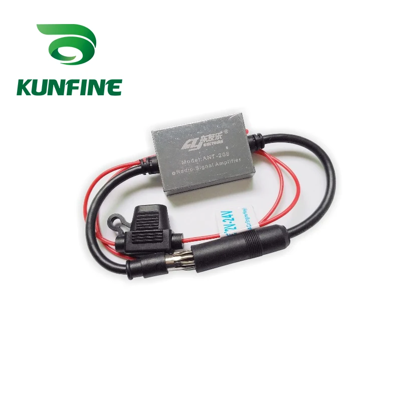 Universal 12V 24V Car Truck Radio FM Antenna Signal Booster Amplifier for Marine Car Vehicle Boat RV  Signal Antenna Enhance (1)