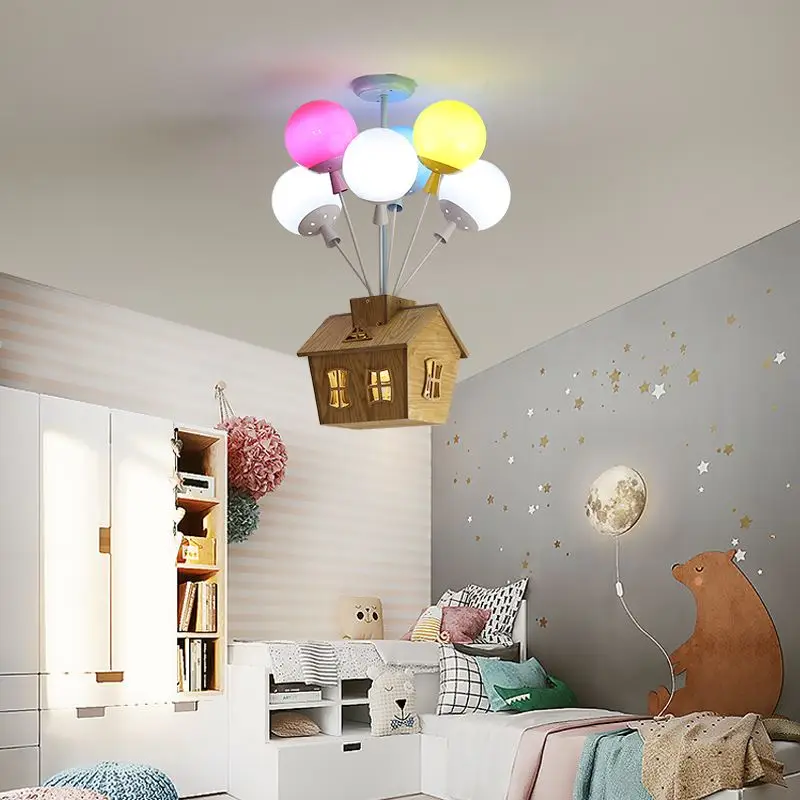 LED Balloon Ceiling Light Living Dining Room Baby Ceiling Lights Decorative Child Ceiling Lamp Children Boy Girl Room Lamp